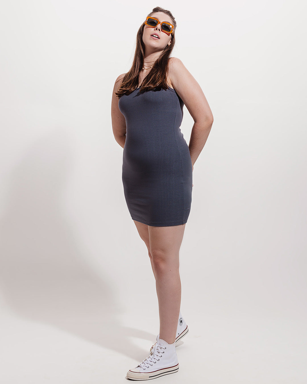 Vestido Canelado Comigo-Ninguém-Pode Grafite Minimadeia Compre roupas estilosas na Amorope, site seguro, frete grátis e parcelamento sem juros. Moda feminina e masculina num só lugar.