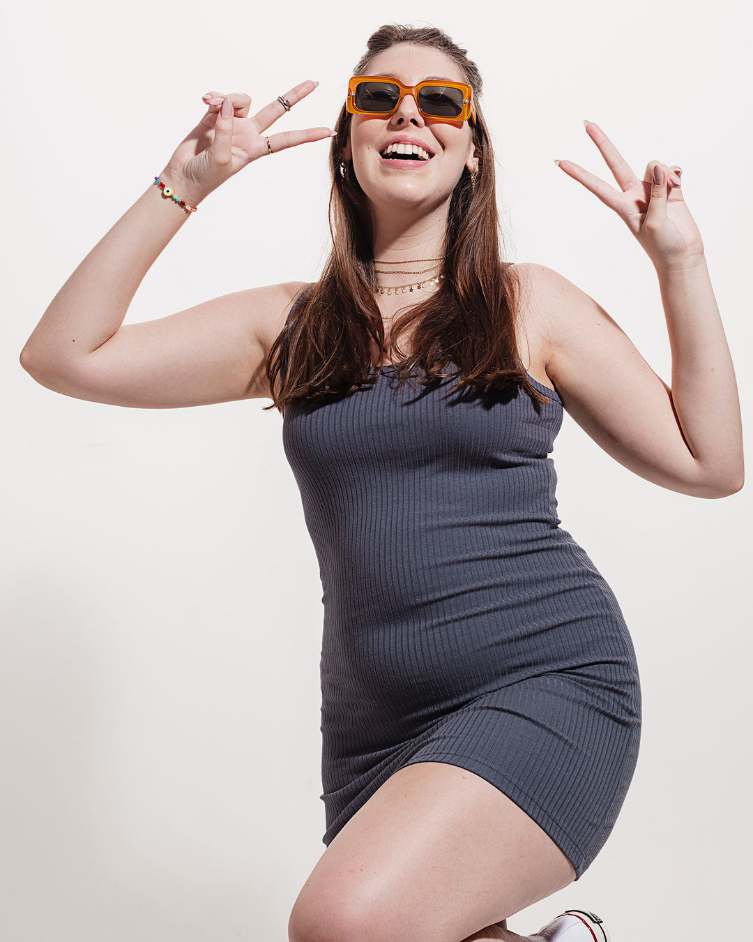 Vestido Canelado Comigo-Ninguém-Pode Grafite Minimadeia Compre roupas estilosas na Amorope, site seguro, frete grátis e parcelamento sem juros. Moda feminina e masculina num só lugar.