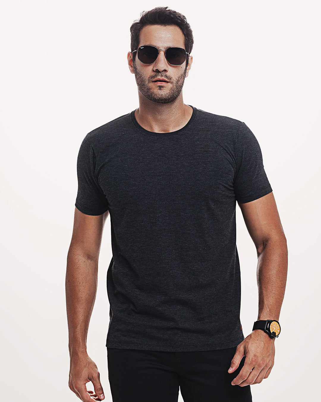 Camiseta Viscose Everyday Preta Mescla Ezutus Compre roupas estilosas na Amorope, site seguro, frete grátis e parcelamento sem juros. Moda feminina e masculina num só lugar.