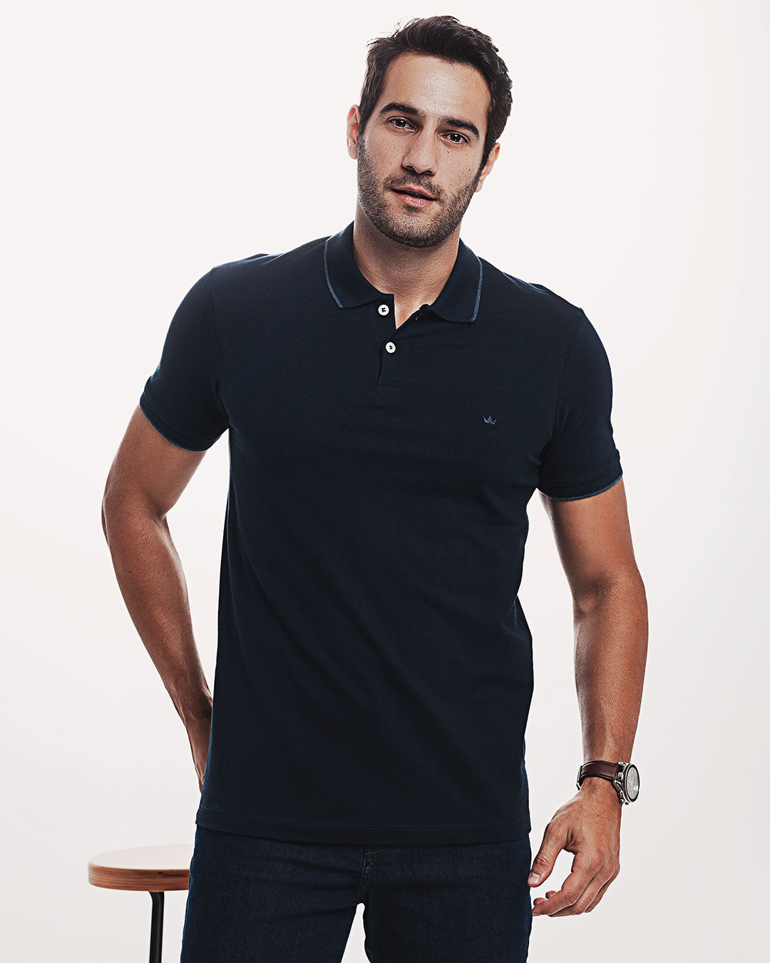 Polo Piquet 301 Azul Marinho Ezutus Compre roupas estilosas na Amorope, site seguro, frete grátis e parcelamento sem juros. Moda feminina e masculina num só lugar.