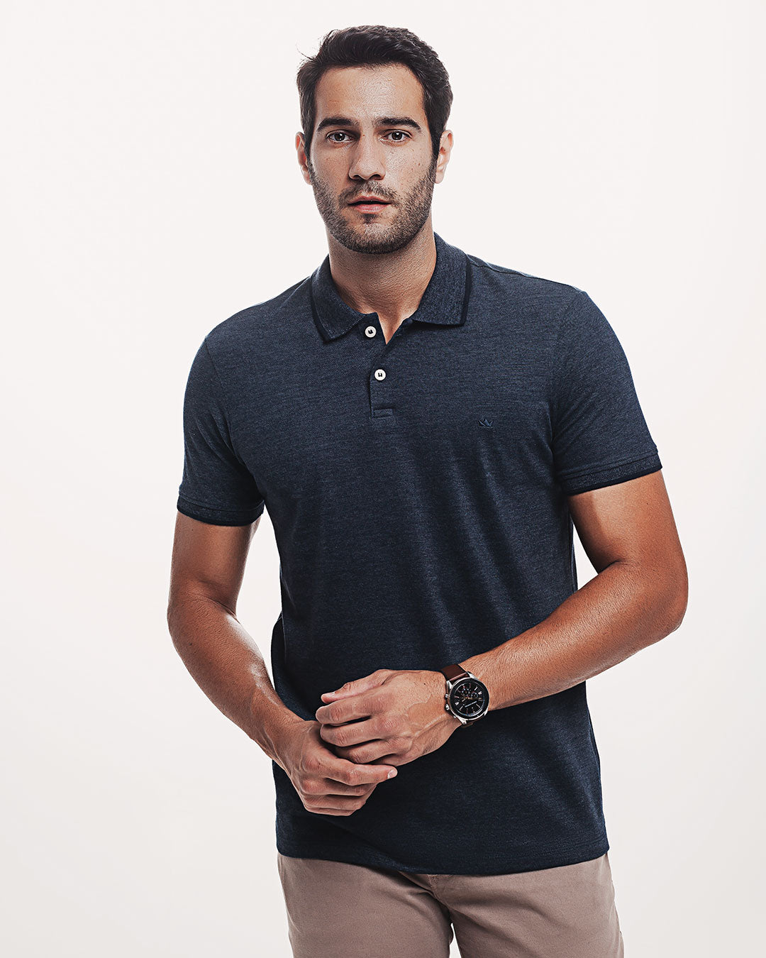 Polo Piquet 301 Mescla Azul Marinho Ezutus Compre roupas estilosas na Amorope, site seguro, frete grátis e parcelamento sem juros. Moda feminina e masculina num só lugar.