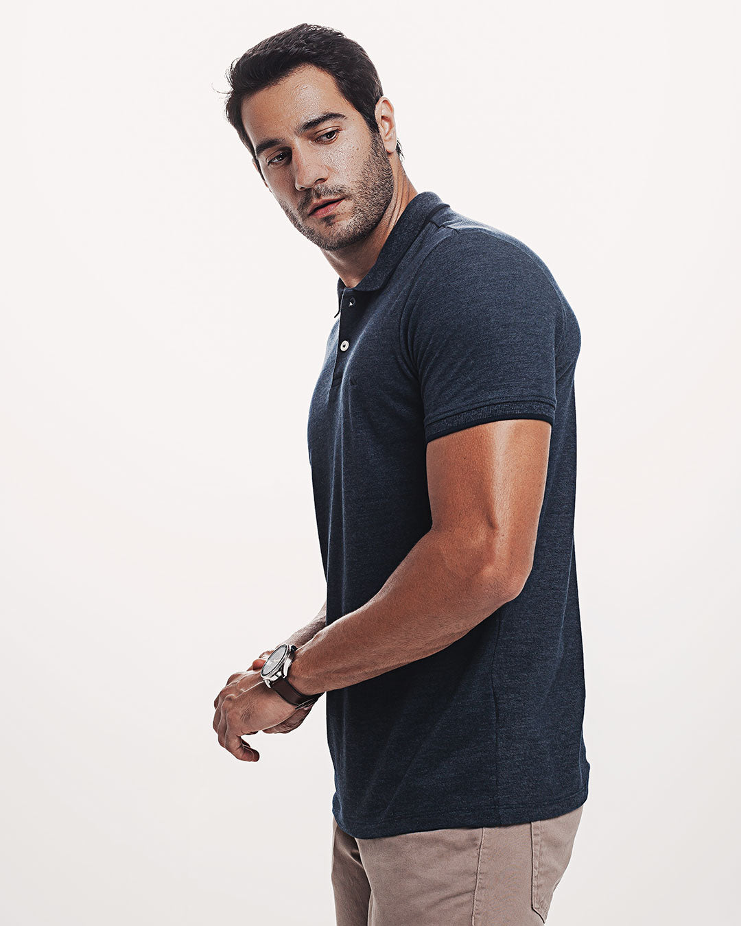 Polo Piquet 301 Mescla Azul Marinho Ezutus Compre roupas estilosas na Amorope, site seguro, frete grátis e parcelamento sem juros. Moda feminina e masculina num só lugar.