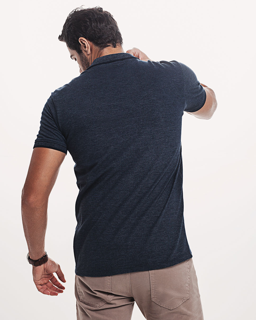 Polo Piquet 301 Mescla Azul Marinho Ezutus Compre roupas estilosas na Amorope, site seguro, frete grátis e parcelamento sem juros. Moda feminina e masculina num só lugar.