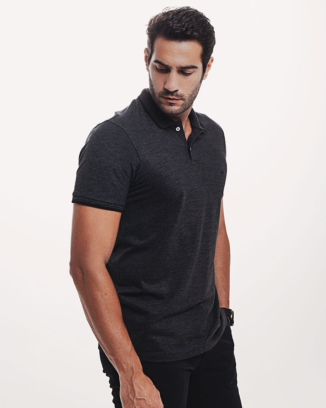 Polo Piquet 301 Mescla Preta Ezutus Compre roupas estilosas na Amorope, site seguro, frete grátis e parcelamento sem juros. Moda feminina e masculina num só lugar.