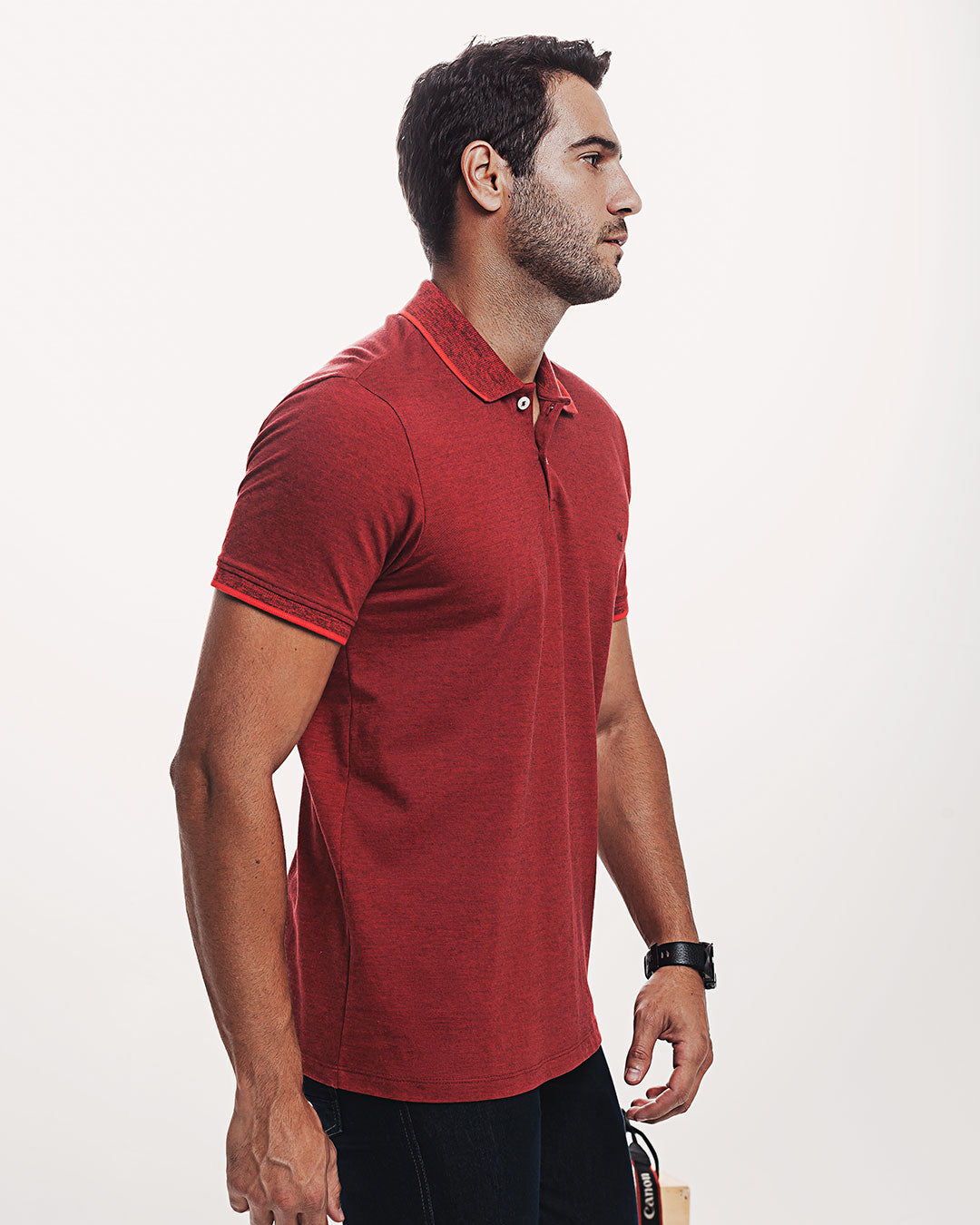 Polo Piquet 301 Mescla Vermelha Ezutus Compre roupas estilosas na Amorope, site seguro, frete grátis e parcelamento sem juros. Moda feminina e masculina num só lugar.