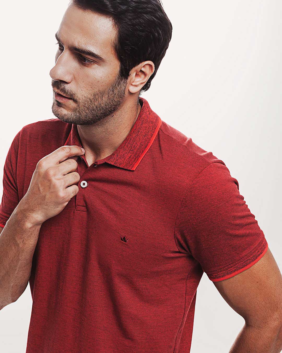 Polo Piquet 301 Mescla Vermelha Ezutus Compre roupas estilosas na Amorope, site seguro, frete grátis e parcelamento sem juros. Moda feminina e masculina num só lugar.