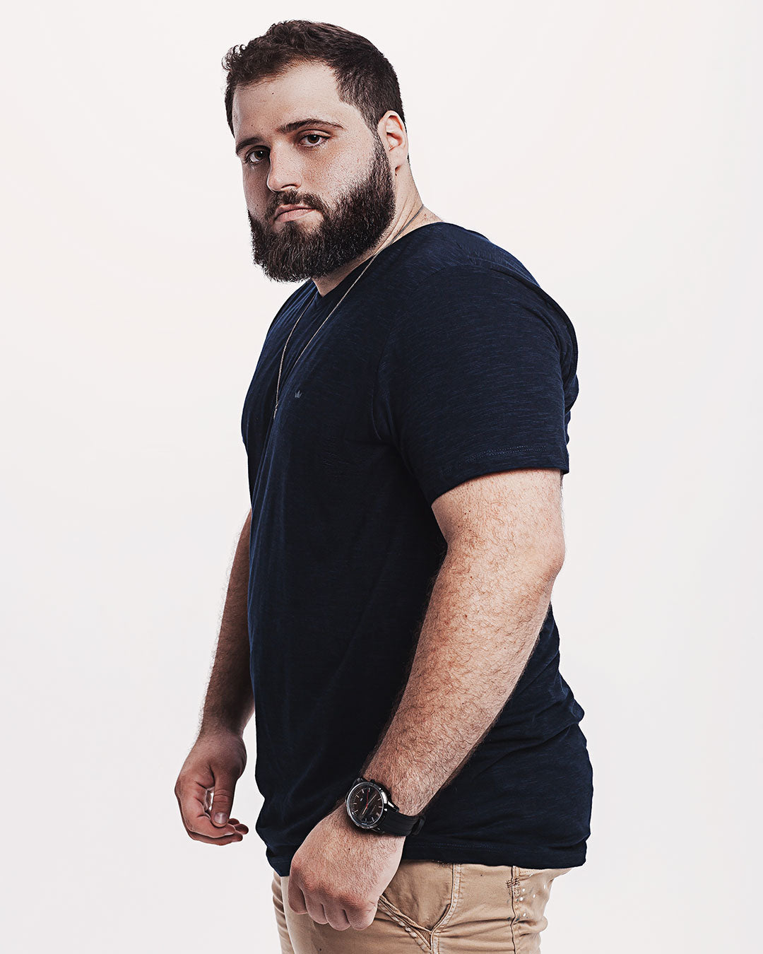 Camiseta Algodão Ultraleve Azul Marinho Ezutus Compre roupas estilosas na Amorope, site seguro, frete grátis e parcelamento sem juros. Moda feminina e masculina num só lugar.