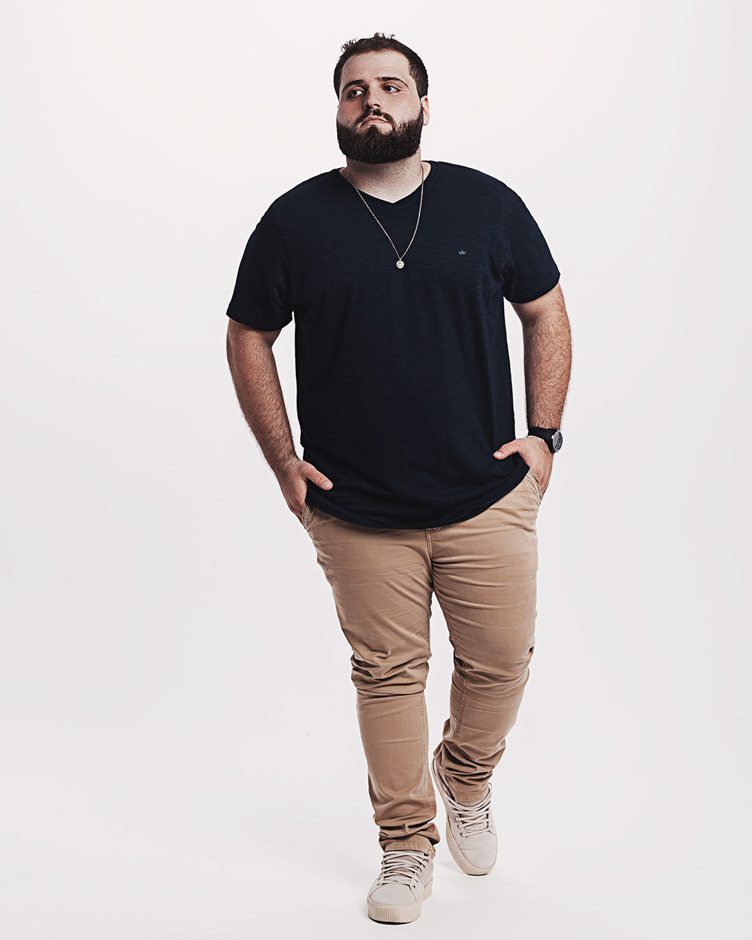 Camiseta Algodão Ultraleve Azul Marinho Ezutus Compre roupas estilosas na Amorope, site seguro, frete grátis e parcelamento sem juros. Moda feminina e masculina num só lugar.
