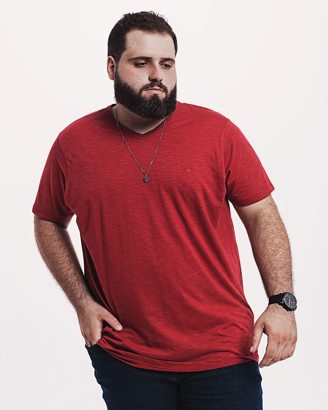 Camiseta Algodão Ultraleve Vermelha Ezutus Compre roupas estilosas na Amorope, site seguro, frete grátis e parcelamento sem juros. Moda feminina e masculina num só lugar.