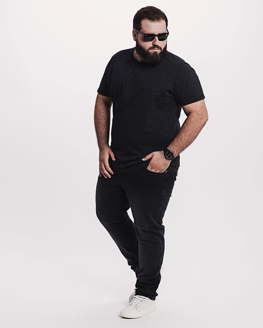 Camiseta Algodão 301 Preta Mescla Ezutus Compre roupas estilosas na Amorope, site seguro, frete grátis e parcelamento sem juros. Moda feminina e masculina num só lugar.
