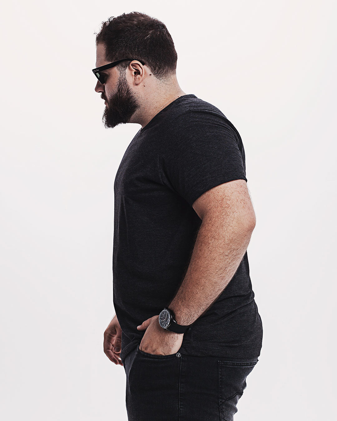 Camiseta Algodão 301 Preta Mescla Ezutus Compre roupas estilosas na Amorope, site seguro, frete grátis e parcelamento sem juros. Moda feminina e masculina num só lugar.