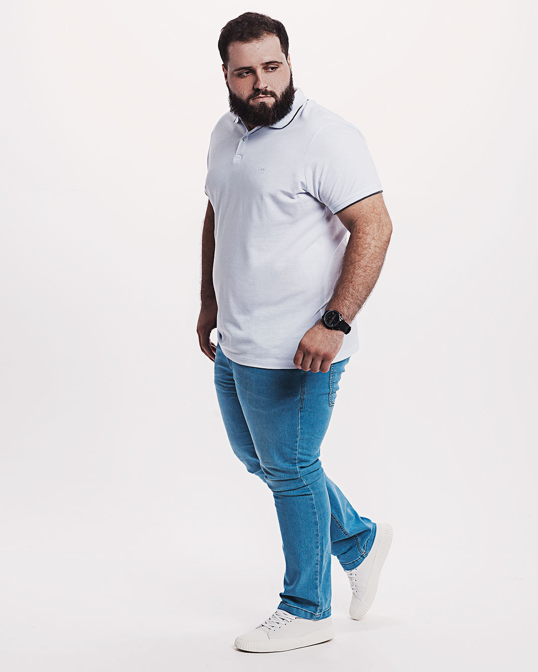 Polo Piquet 301 Branca Ezutus Compre roupas estilosas na Amorope, site seguro, frete grátis e parcelamento sem juros. Moda feminina e masculina num só lugar.