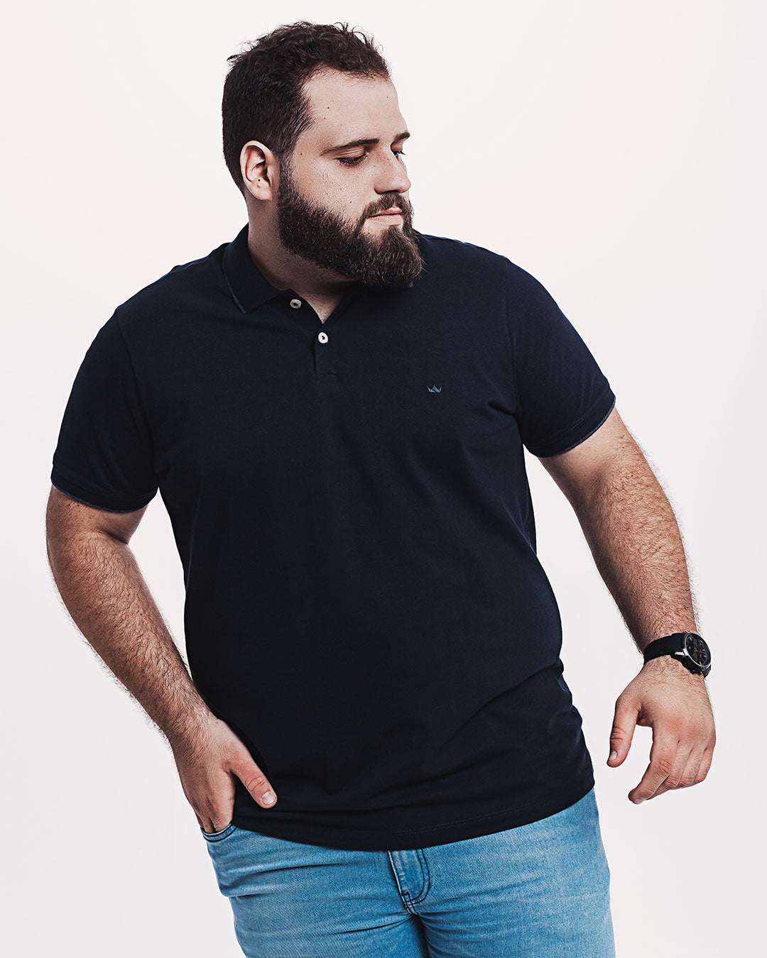 Polo Piquet 301 Azul Marinho Ezutus Compre roupas estilosas na Amorope, site seguro, frete grátis e parcelamento sem juros. Moda feminina e masculina num só lugar.