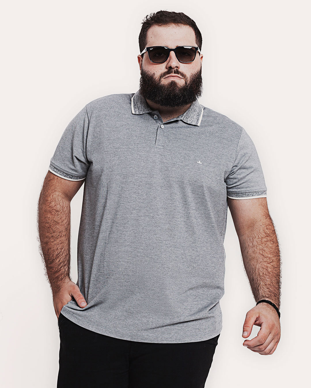 Polo Piquet 301 Mescla Cinza Ezutus Compre roupas estilosas na Amorope, site seguro, frete grátis e parcelamento sem juros. Moda feminina e masculina num só lugar.