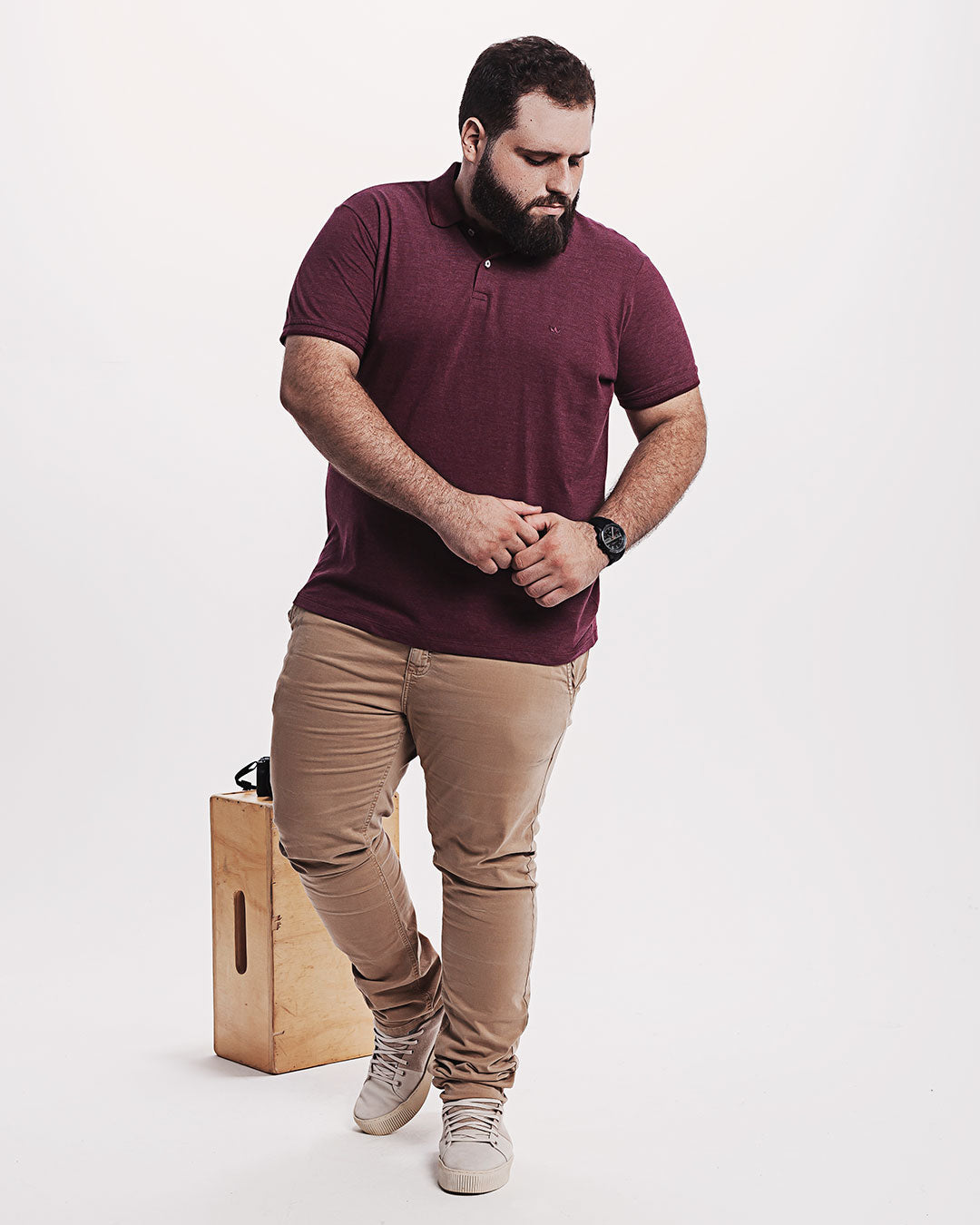 Polo Piquet 301 Mescla Bordô Ezutus Compre roupas estilosas na Amorope, site seguro, frete grátis e parcelamento sem juros. Moda feminina e masculina num só lugar.