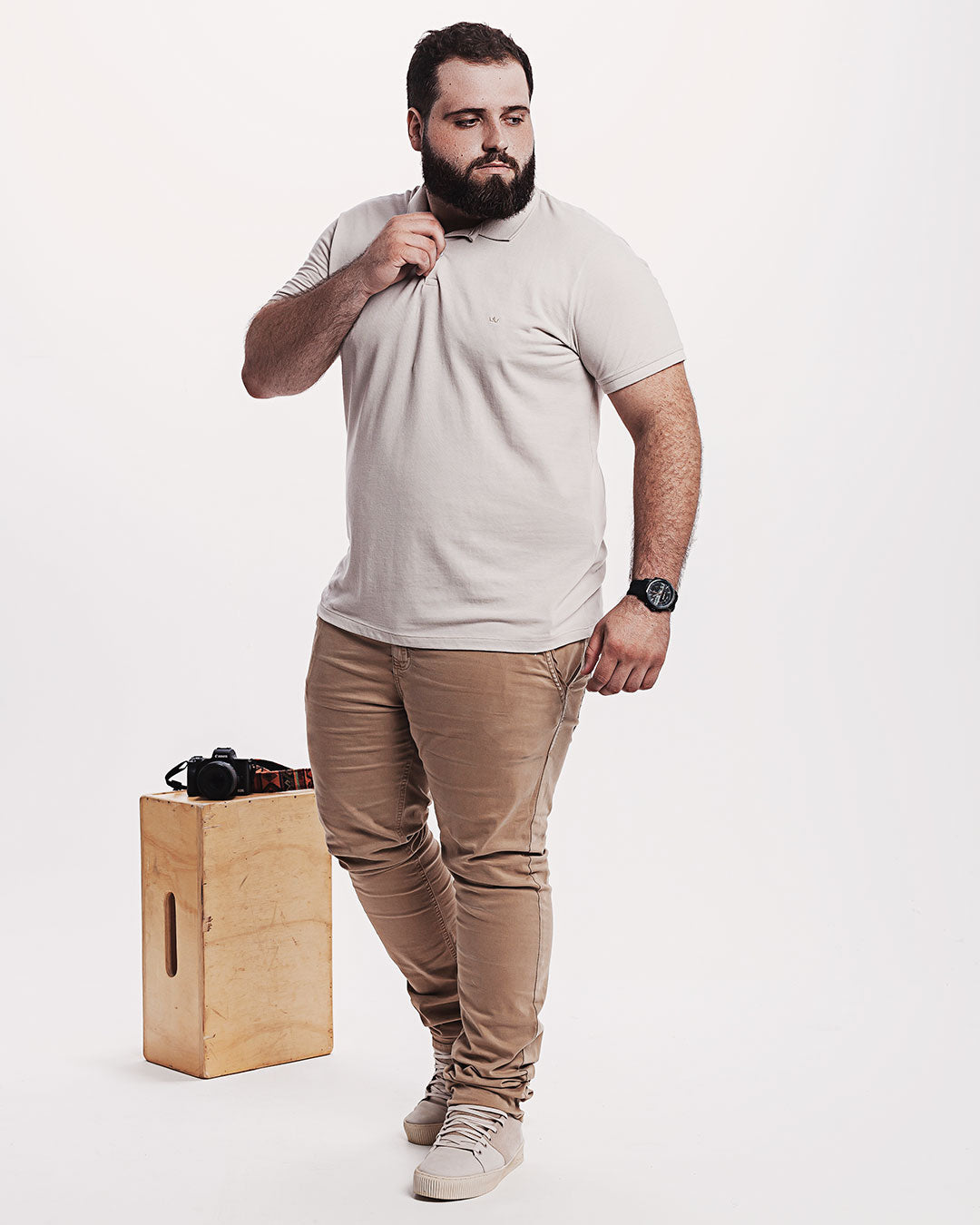 Polo Piquet 301 Mescla Bege Ezutus Compre roupas estilosas na Amorope, site seguro, frete grátis e parcelamento sem juros. Moda feminina e masculina num só lugar.