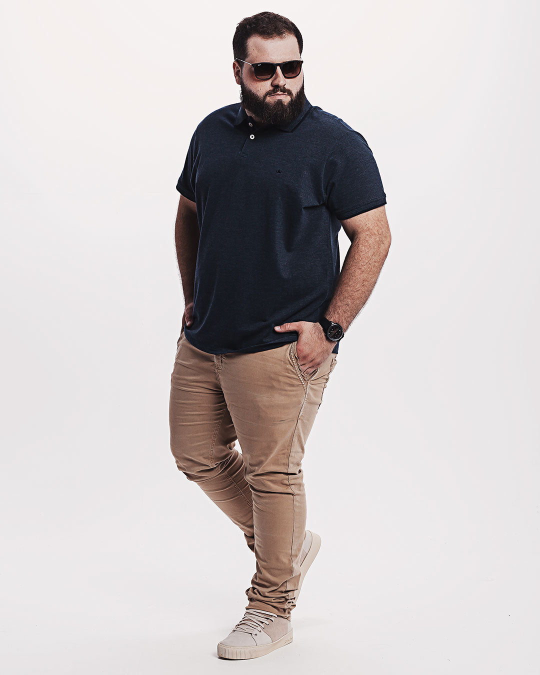 Polo Piquet 301 Mescla Azul Marinho Ezutus Compre roupas estilosas na Amorope, site seguro, frete grátis e parcelamento sem juros. Moda feminina e masculina num só lugar.