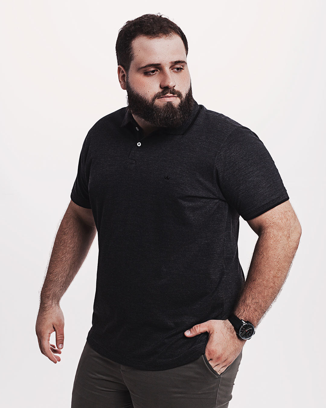 Polo Piquet 301 Mescla Preta Ezutus Compre roupas estilosas na Amorope, site seguro, frete grátis e parcelamento sem juros. Moda feminina e masculina num só lugar.