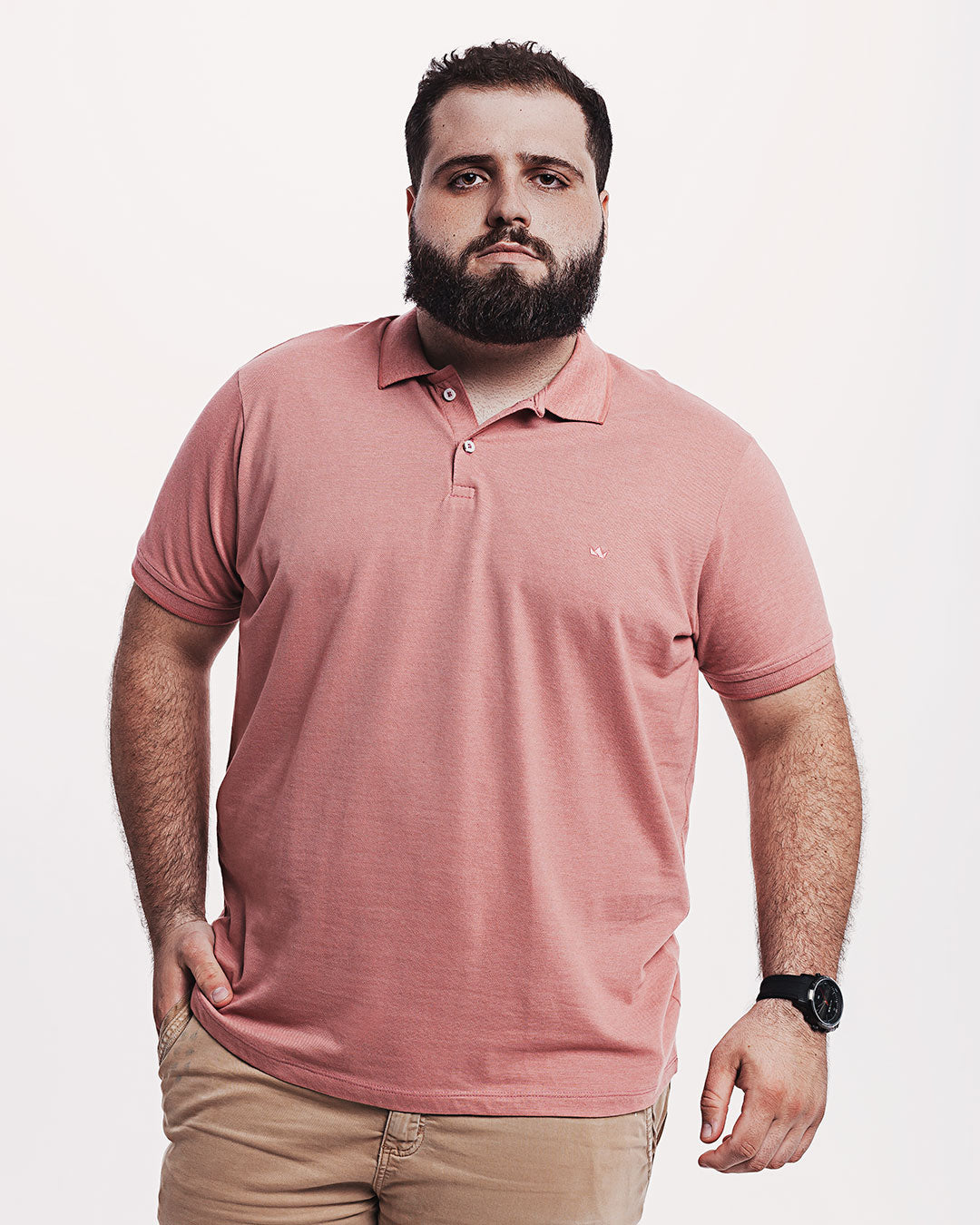 Polo Piquet 301 Mescla Rosa Ezutus Compre roupas estilosas na Amorope, site seguro, frete grátis e parcelamento sem juros. Moda feminina e masculina num só lugar.
