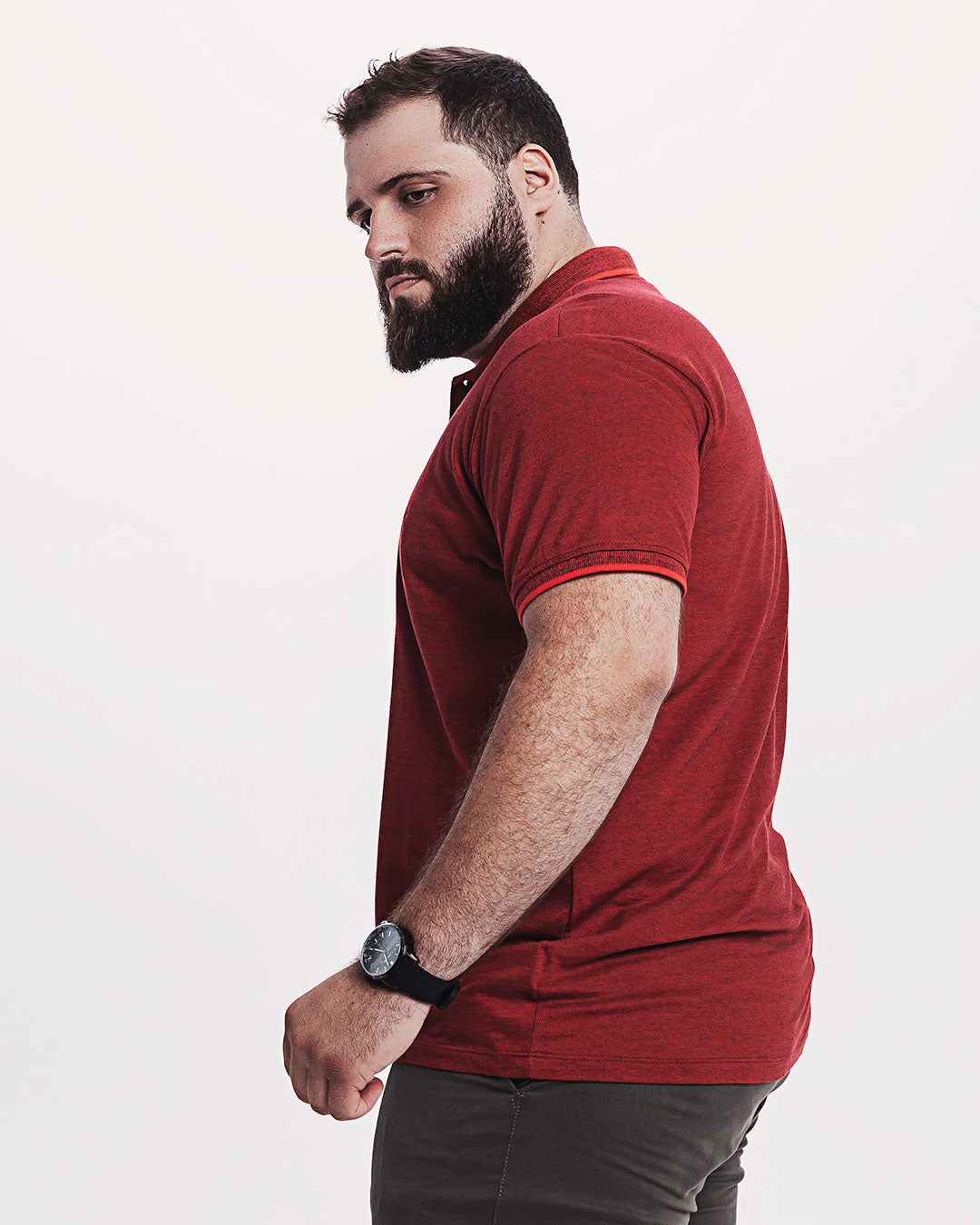Polo Piquet 301 Mescla Vermelha Ezutus Compre roupas estilosas na Amorope, site seguro, frete grátis e parcelamento sem juros. Moda feminina e masculina num só lugar.